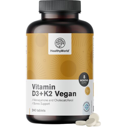 Vegan Vitamin D3+K2 - 240 tabl. Cijene