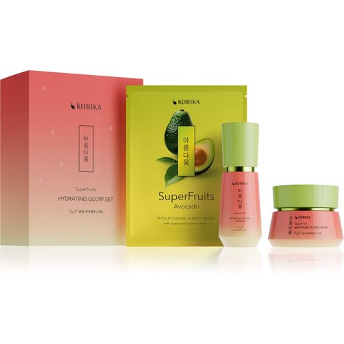 KORIKA SuperFruits KOREAN HERITAGE Hydrating Glow set 3 pcs poklon set za intenzivnu hidrataciju Slike