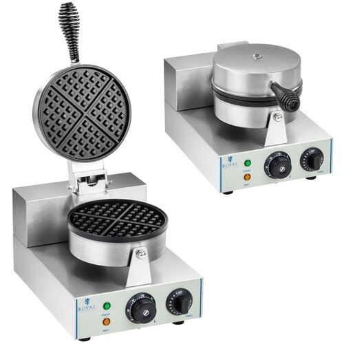 Royal Catering okrogel enojni teflon pekač za vaflje premera 18,5 cm, (21098240) Slike