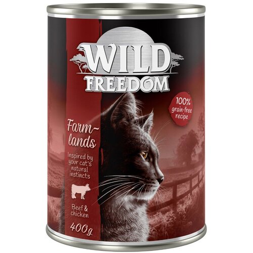Wild Freedom Ekonomično pakiranje: Adult 24 x 400 g - NOVO Farmlands - govedina i piletina Slike