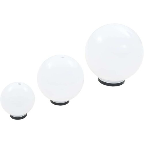 VidaXL LED okrogle svetilke 6 kosov krogle 20/30/40 cm PMMA Slike