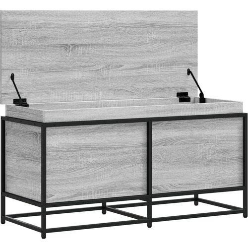  Kutija za pohranu boja hrasta 100x40x51,5 cm konstruirano drvo Slike