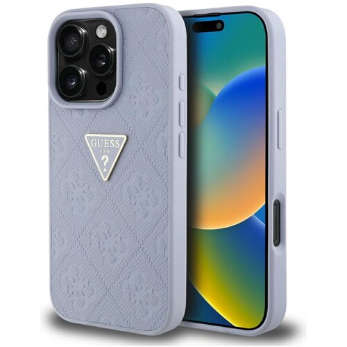 Guess TPU OVITEK ZA IPHONE 16 PRO S KOVINSKIM LOGO TRIKOTNIM VZORCEM ZA TELEFON, (5000010187) Cene