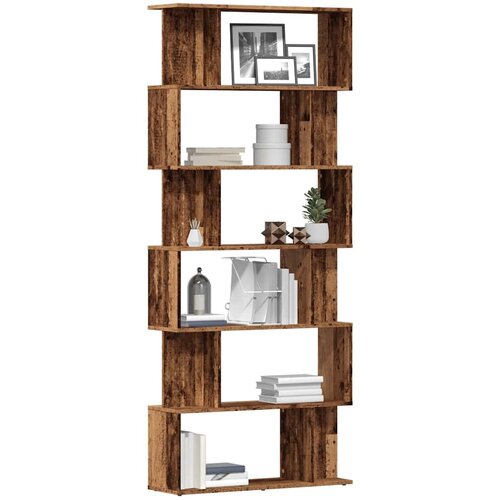 VidaXL Ormar za knjige staro drvo 80x24x192 cm konstruirano drvo Slike