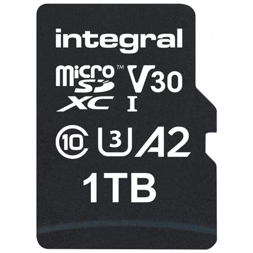 Integral Spominska kartica Micro SDXC V30 UHS-I U3, 1TB + adapter