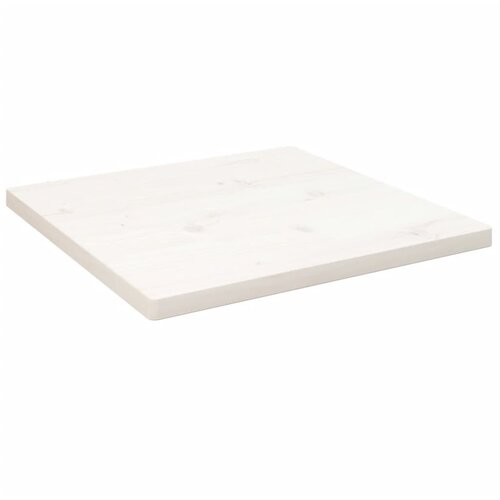 vidaXL Mizna plošča bela 50x50x2,5 cm trdna borovina Cene