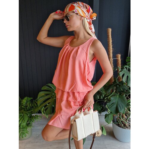 Och Bella Coral Strap Mini Dress Slike