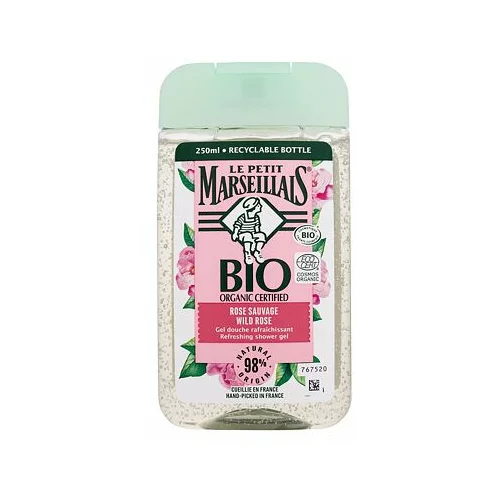 Le Petit Marseillais Bio Organic Certified Wild Rose Refreshing Shower Gel gel za prhanje 250 ml za ženske