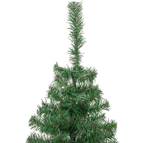 VidaXL Božićno drvce s 150 LED svjetlima s stalakom Zelena 150 cm PVC Slike