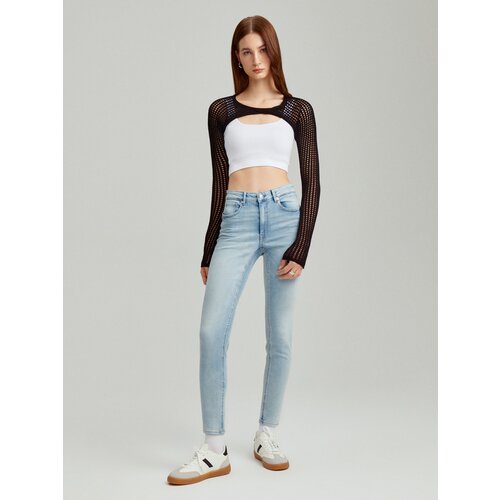 House - Skinny traperice s push-up efektom - Plava Slike