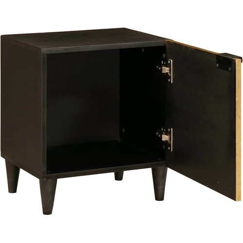  Noćni ormar 2 pcs Crna i zlatna 40 x 33 x 46 cm Slike