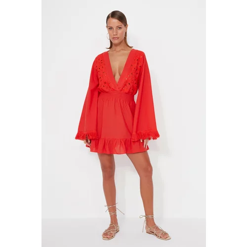 Trendyol both Dress - Red - Ruffle
