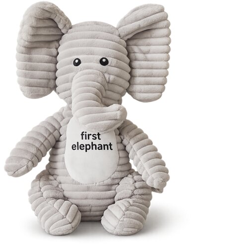 Baby Bear Origin BBO set pli&amp;scaron;ana igračka i ćebence WL-N50255-8, Grey Elephant Slike