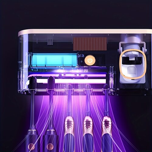  3v1 pametni UV sterilizator za zobne &amp;scaron;četke z dozatorejm in solarnim polnjenjem Smart Sterilization Slike