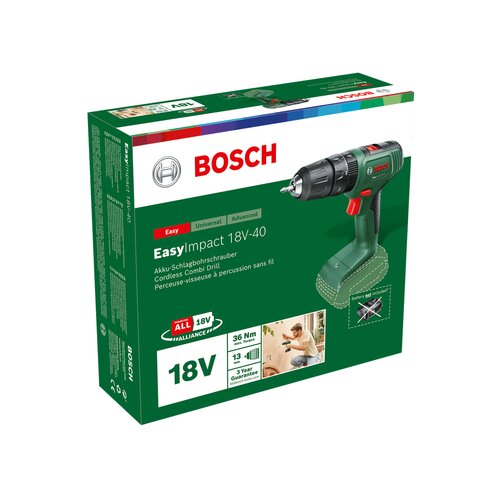 Bosch akumulatorska bušilica odvrtač bez baterije easy impact 18V-40 06039D8100 Slike
