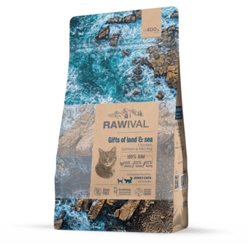 Craftia rawival gifts of land & sea adult cat - 400 g Cene
