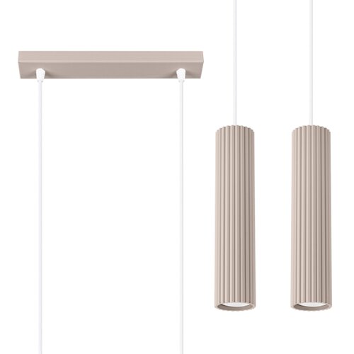  Brilagi - LED luster na sajli CRESTO 2xGU10/10W/230V taupe Slike