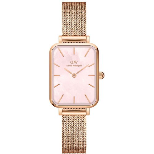 Daniel Wellington Ura Quadro 20x26 ženska, roza barva Cene
