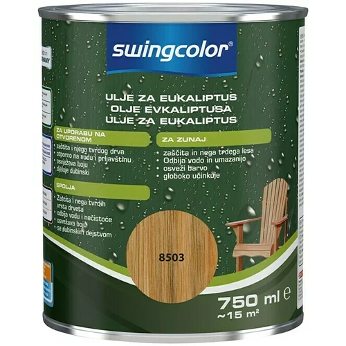 SWINGCOLOR Olje za teraso (svilnato mat, 750 ml, barva: eukaliptus)