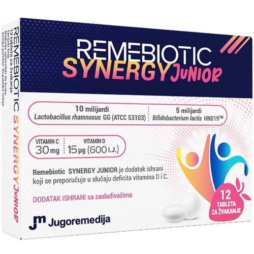 JUGOREMEDIJA remebiotic synergy juniror 12 tableta Slike