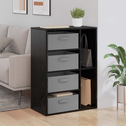  Kreveta s ladicama Crni hrast 60 x 33,5 x 84 cm Cene