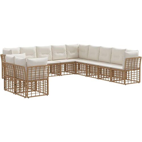  Set vanjskih sofa Prirodna Poliester - Prirodna bez stola Cene
