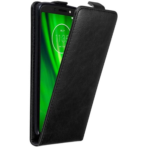 Cadorabo Ohi&scaron;je, združljivo z Motorola MOTO E5 / G6 PLAY v nočna črna - Za&scaron;čitni ovitek v obliki flipa z magnetnim zapiranjem, (20563769) Cene