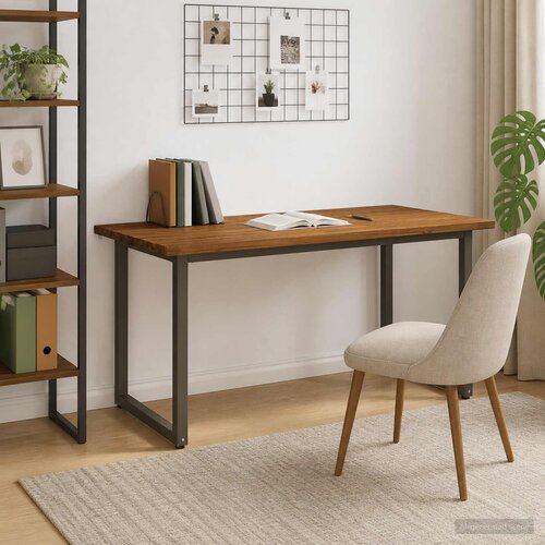  Kvadratni blagovaonski stol 160 x 70 x 75 cm Prirodna Slike