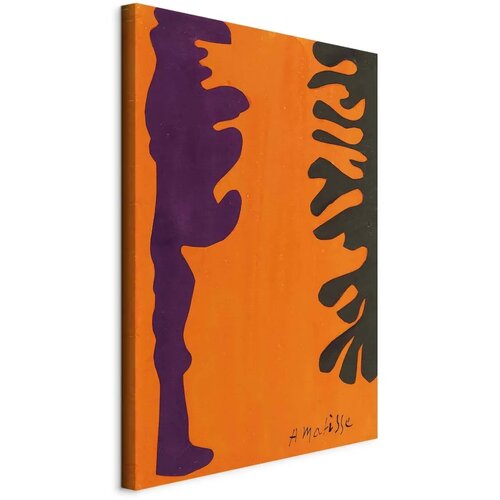  Slika - Henri Matisse &ndash; Black and Violet Arabesques on Orange 80x120 Na talijanskom platnu Cijene