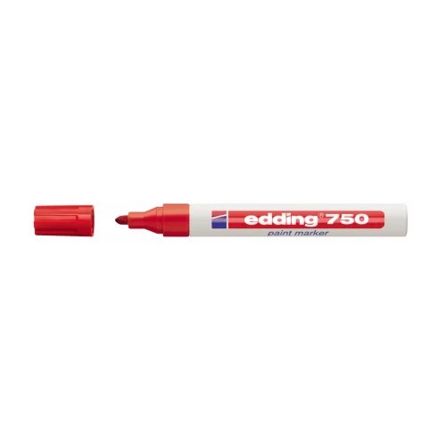 Paint marker E-750 2-4mm Edding crvena 12PM03D Slike