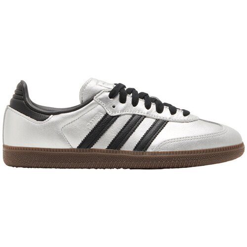 Adidas Nizke superge Samba OG Silver Metallic Black Gum (Women&amp;#039;s) Srebrna Slike