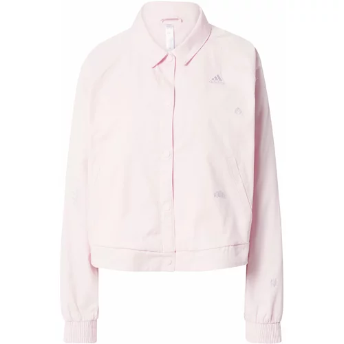 ADIDAS SPORTSWEAR Sportska jakna 'Track Top With Healing Crystals Inspired Graphics' roza / bijela