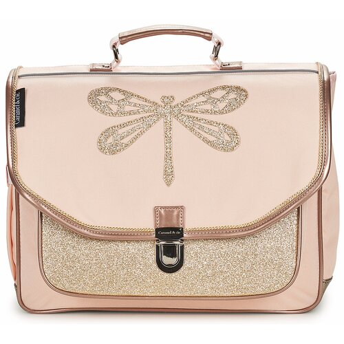 Caramel Cie &amp;Scaron;olska torba CARTABLE 38 CM LIBELLULE ROSE Rožnata Slike