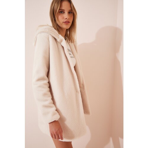  Coat - Beige - Double-breasted Slike