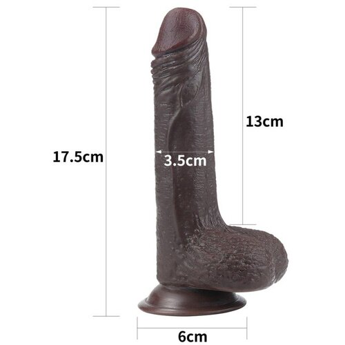 Lovetoy 2021 dildo lovetoy sliding skin brown 7 Slike