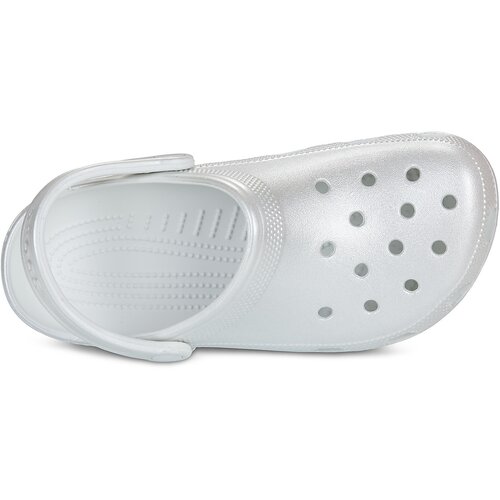Crocs Cokli Classic Tinted Metallic Clog Srebrna Slike
