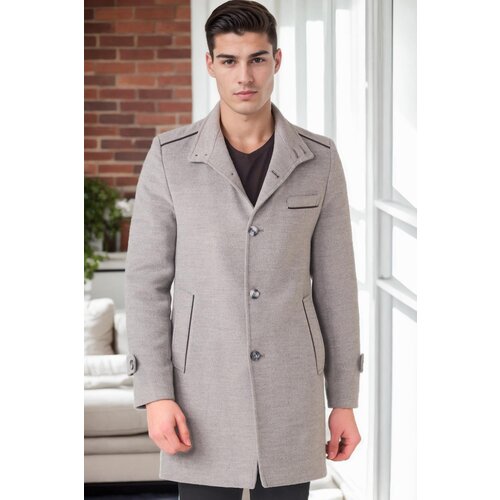 Dewberry PLT8391 MEN&amp;#039;S COAT-GREY-2 Slike