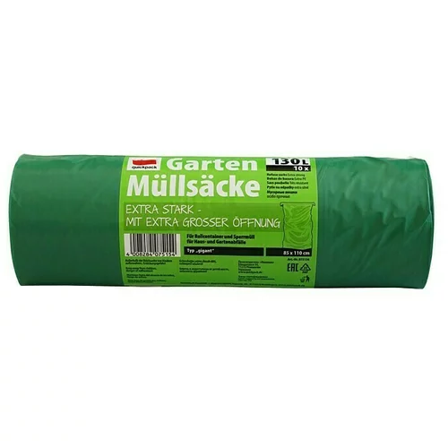 Quickpack Vreče za smeti Quickpack (130 l, 10 kosov, zelene)