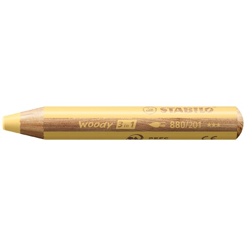Stabilo multitalent pero woody 3 v 1, okroglo, pastelno rumeno, (21655401) Cene