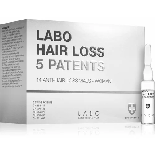 Labo Hair Loss 5 Patents intenzivni tretma proti izpadanju las za ženske 14x3,5 ml