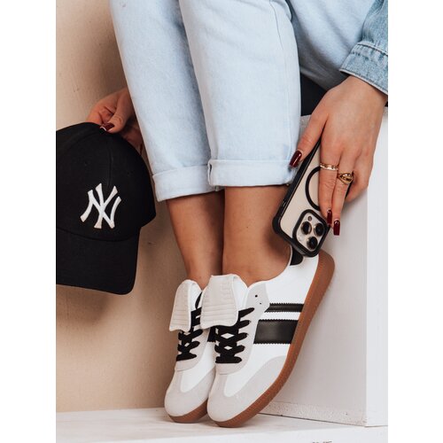 DStreet Sportowe sneakersy damskie SNIKAR białe Slike