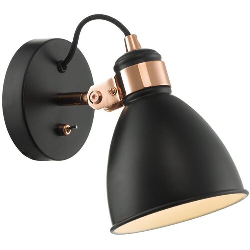  D&amp;auml;r Lighting FRE0722 - Zidni spot FREDERICK 1xE14/40W/230V, u crnoj boji Slike
