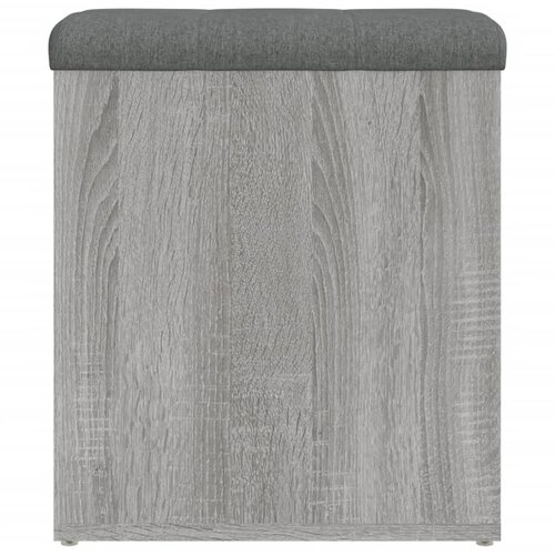  Klupa za cipele siva boja hrasta 42x42x45 cm konstruirano drvo Slike