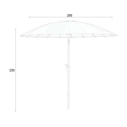 Zuiver Bež senčnik &amp;oslash; 250 cm Sunshine &amp;ndash; Slike