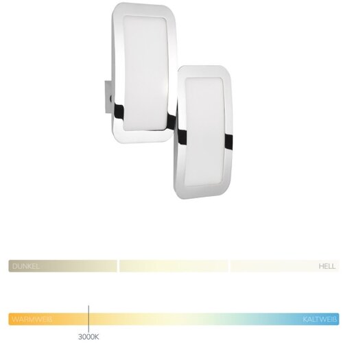 Wofi 4526.02.01.6000- set 2x led prigu&amp;scaron;iva zidna svetiljka saga LED/8W/230V Slike