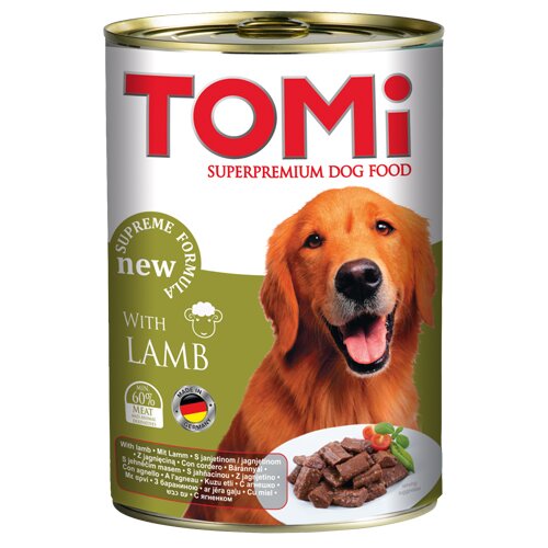 Tomi Vlažna hrana za pse, Jagnjetina, 400 g Slike