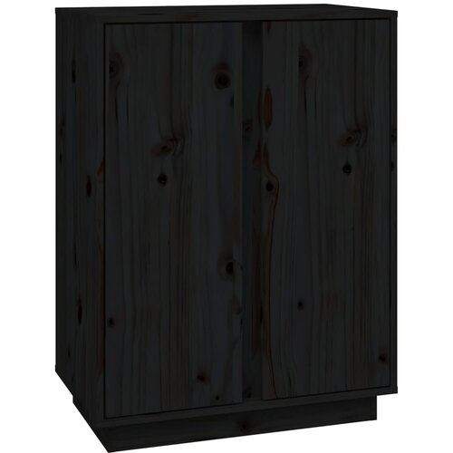 Maison Chic Komoda - Predalnik črna 60x35x80 cm trdna borovina, (21715646) Slike