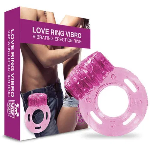 Love in the Pocket - jedan vibrirajući prsten za penis (roza)