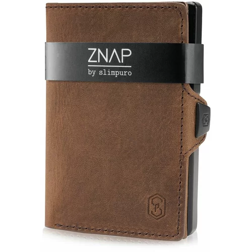 slimpuro ZNAP, tanka denarnica, 8 kartic, predelek za kovance, 8 × 1,5 × 6 cm (Š × V × G), zaščita RFID