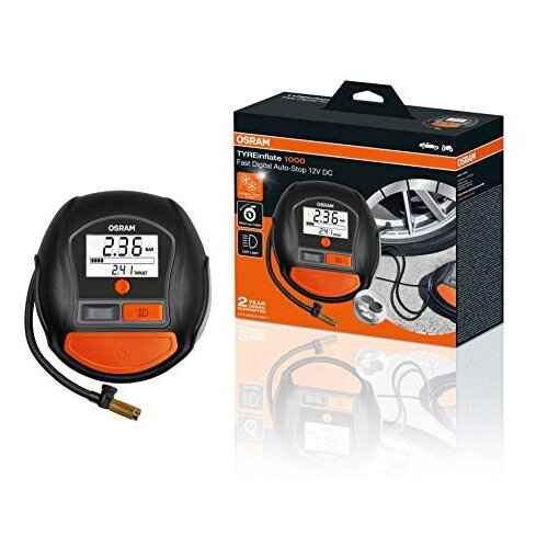 Osram TYREinflate 1000, black and orange Slike